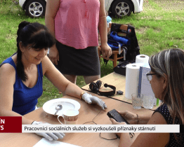 Pracovníci sociálních služeb si vyzkoušeli příznaky stárnutí
