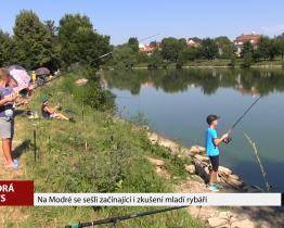 Na Modré se sešli začínající i zkušení mladí rybáři