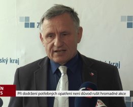 Při dodržení potřebných opatření není důvod rušit hromadné akce