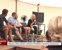 Diskuze o filmu Havel s režisérem Horákem a herečkou Geislerovou