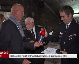 Dobrovolní hasiči z Uherského Hradiště si převzali ocenění