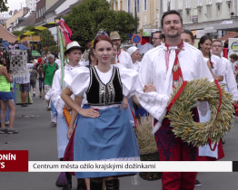 Centrum města ožilo krajskými dožínkami