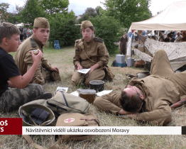 Návštěvníci viděli ukázku osvobození Moravy