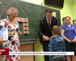 U Červených domků zahájili školní rok pasováním prvňáčků