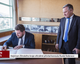 Hejtman Zlínského kraje oficiálně přivítal konzula Ruské federace