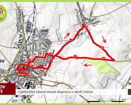 Cyklistický závod omezí dopravu v okolí města