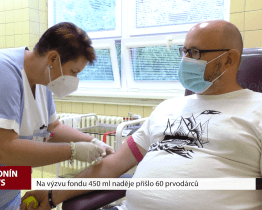 Na výzvu fondu 450 ml naděje přišlo 60 prvodárců