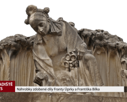 Náhrobky zdobené díly Franty Úprky a Františka Bílka