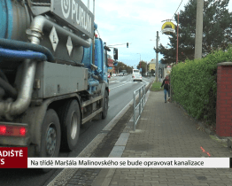 Na třídě Maršála Malinovského se bude opravovat kanalizace