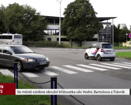 Ve městě vznikne okružní křižovatka ulic Vodní, Bartošova a Trávník