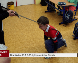 Druháčci ze ZŠ T.G.M. byli pasováni na čtenáře
