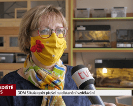 DDM Šikula opět přešel na distanční vzdělávání