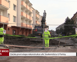 Začala první etapa rekonstrukce ulic Soukenická a U Fortny