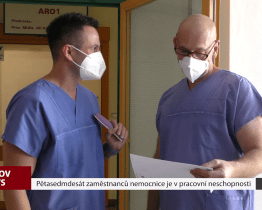 Pětasedmdesát zaměstnanců nemocnice je v pracovní neschopnosti