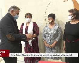 Cenu Patria Nostra získala stavba kostela sv. Václava v Sazovicích