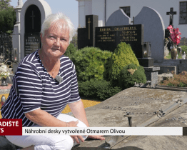 Náhrobní desky vytvořené Otmarem Olivou