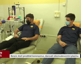 Berani, kteří prodělali koronavirus, darovali rekonvalescentní plazmu