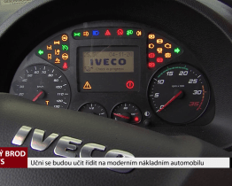 Učni se budou učit řídit na moderním nákladním automobilu