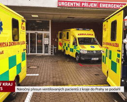 Náročný přesun ventilovaných pacientů z kraje do Prahy se podařil