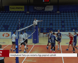 Volejbalisté Fatry po restartu ligy poprvé vyhráli