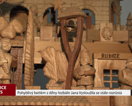 Pohyblivý betlém z dílny řezbáře Jana Vysloužila se stále rozrůstá