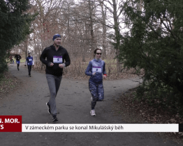 V zámeckém parku se konal Mikulášský běh