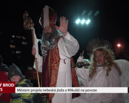 Městem projela nebeská jízda a Mikuláš na povoze