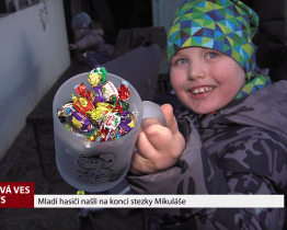 Mladí hasiči našli na konci stezky Mikuláše