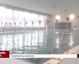 Krytý bazén je otevřený
