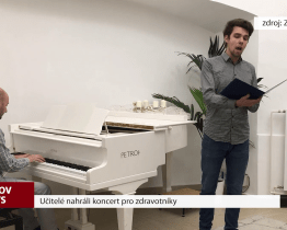 Učitelé připravili koncert pro zdravotníky