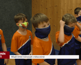 Mladí Drtiči trénovali v tělocvičně