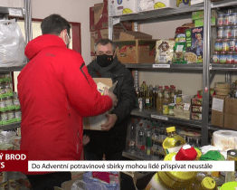 Do Adventní potravinové sbírky mohou lidé přispívat neustále 