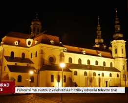 Půlnoční mši svatou z velehradské baziliky odvysílá televize živě