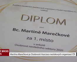 Martina Marečková je Osobností Asociace neziskových organizací v ČR