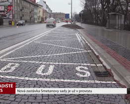Nová zastávka Smetanovy sady je už v provozu