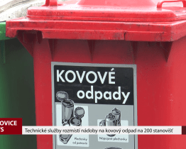 Technické služby rozmístí nádoby na kovový odpad na 200 stanovišť