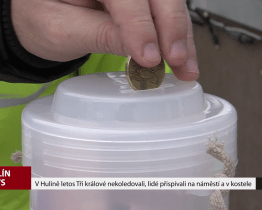 V Hulíně letos Tři králové nekoledovali, lidé přispívali na náměstí a v kostele