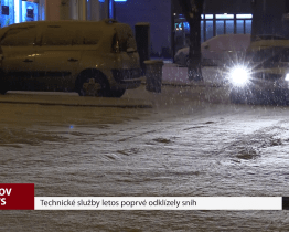 Technické služby letos poprvé odklízely sníh