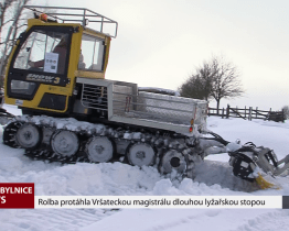 Rolba protáhla Vršateckou magistrálu dlouhou lyžařskou stopou