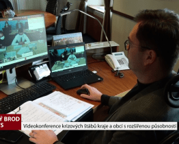 Videokonference krizových štábů kraje a obcí s rozšířenou působností