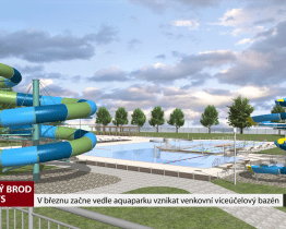 V březnu začne vedle aquaparku vznikat venkovní víceúčelový bazén