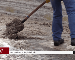 Ulice města pokryla ledovka