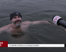 U rybníku Cihelna se scházejí otužilci