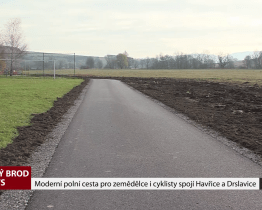 Moderní polní cesta pro zemědělce i cyklisty spojí Havřice a Drslavice