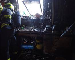 Ve Štefánikově ulici ve Zlíně hořela garáž