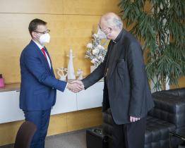 Zlínský kraj navštívil olomoucký arcibiskup Jan Graubner