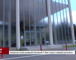Veřejnost může podpořit Památník T. Bati v boji o nejlepší proměnu