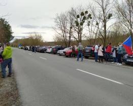 Ve Zlíně a Otrokovicích se konala další jízda za svobodu 