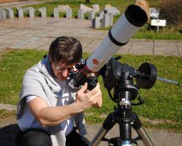 Ve hvězdárně pozorují Slunce novým dalekohledem