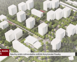 Návrhy změn rožnovského sídliště Koryčanské Paseky